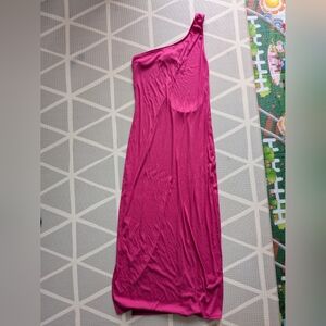 NWT Hot Pink Maxi Beach Dress